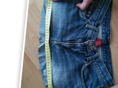 Jeanstasche: Maße nehmen Jeanstasche: Maße nehmen