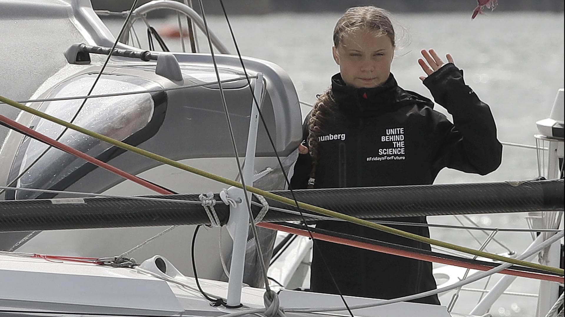 Greta Thunberg auf Segelboot