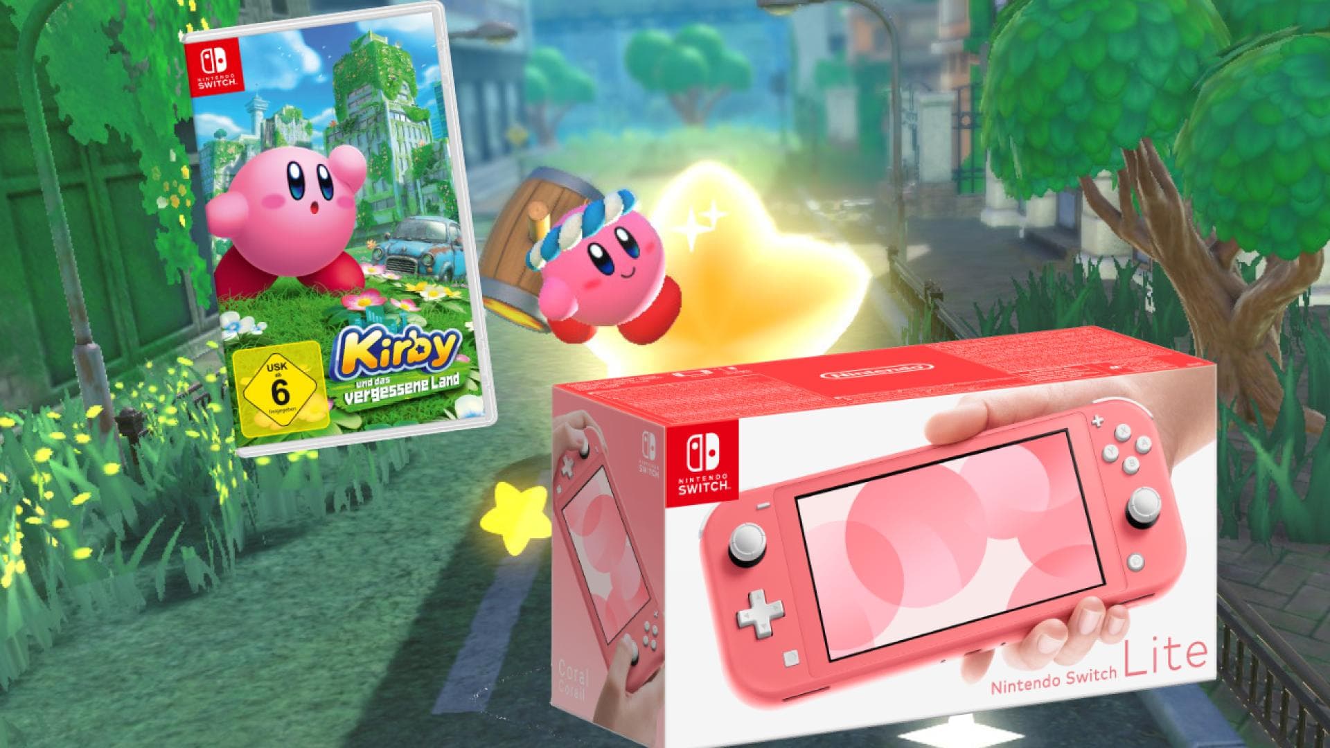 Nintendo Switch Lite Gewinnspiel Kirby