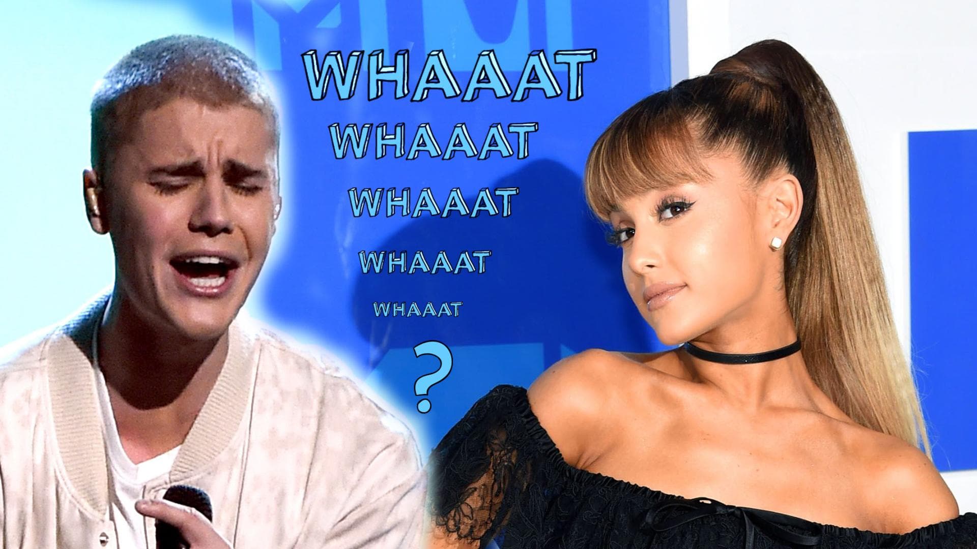 Justin baggert Ariana Grande an quer