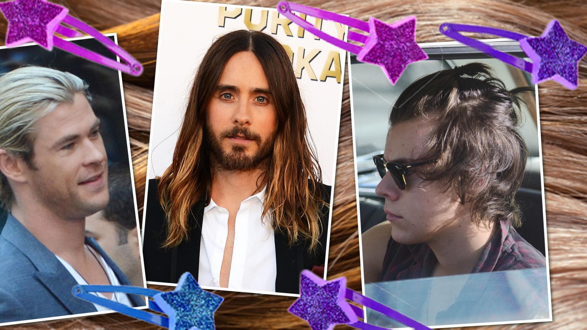 Männer mit langen Haaren: Harry Styles, Chris Hemsworth & Co. quer 