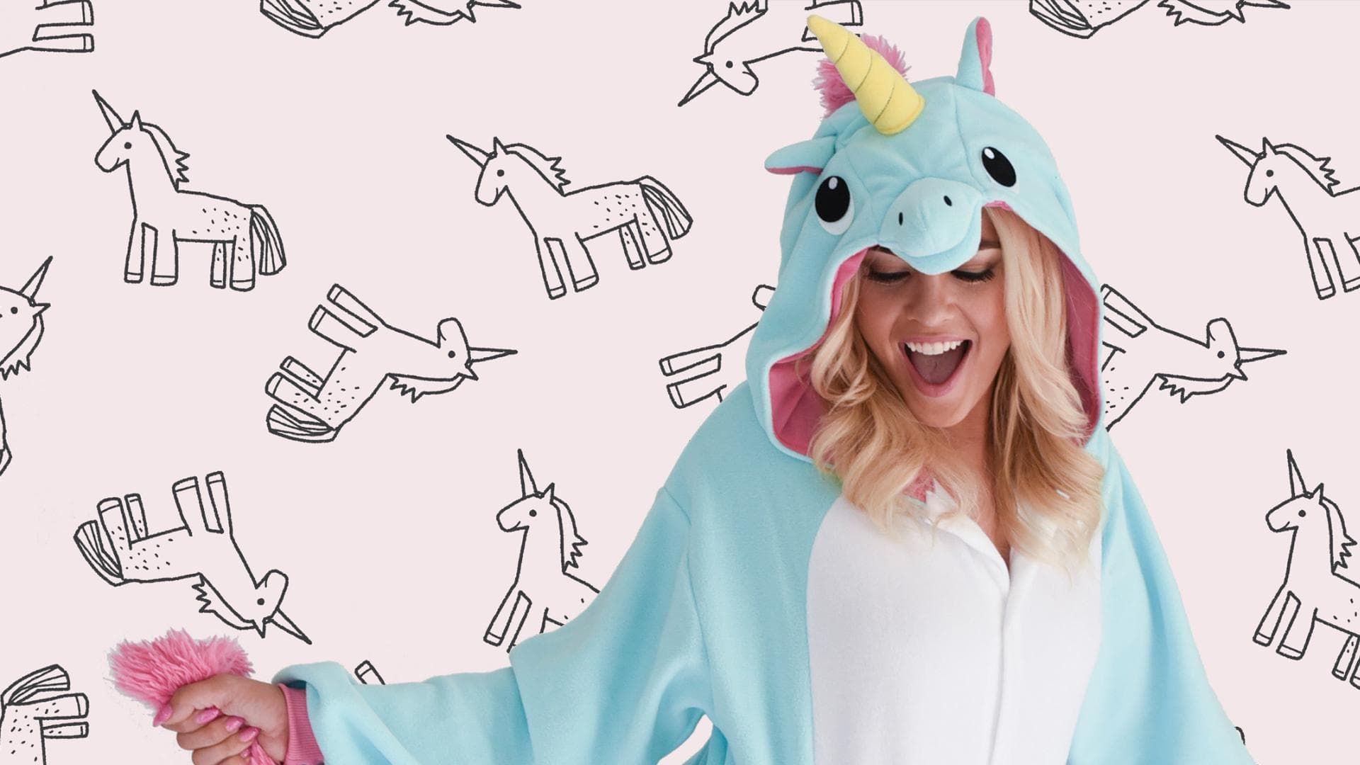 Einhorn Kostüme quer