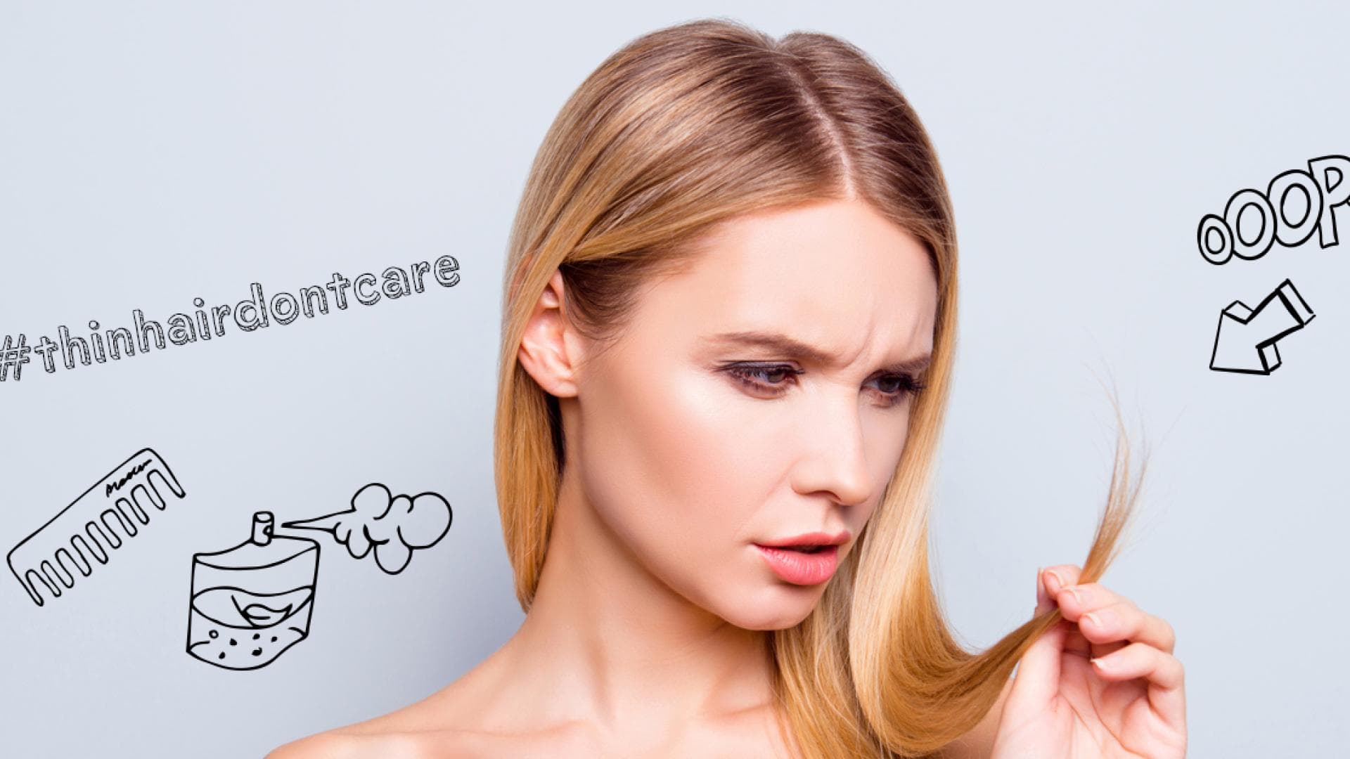 dünne haare quer