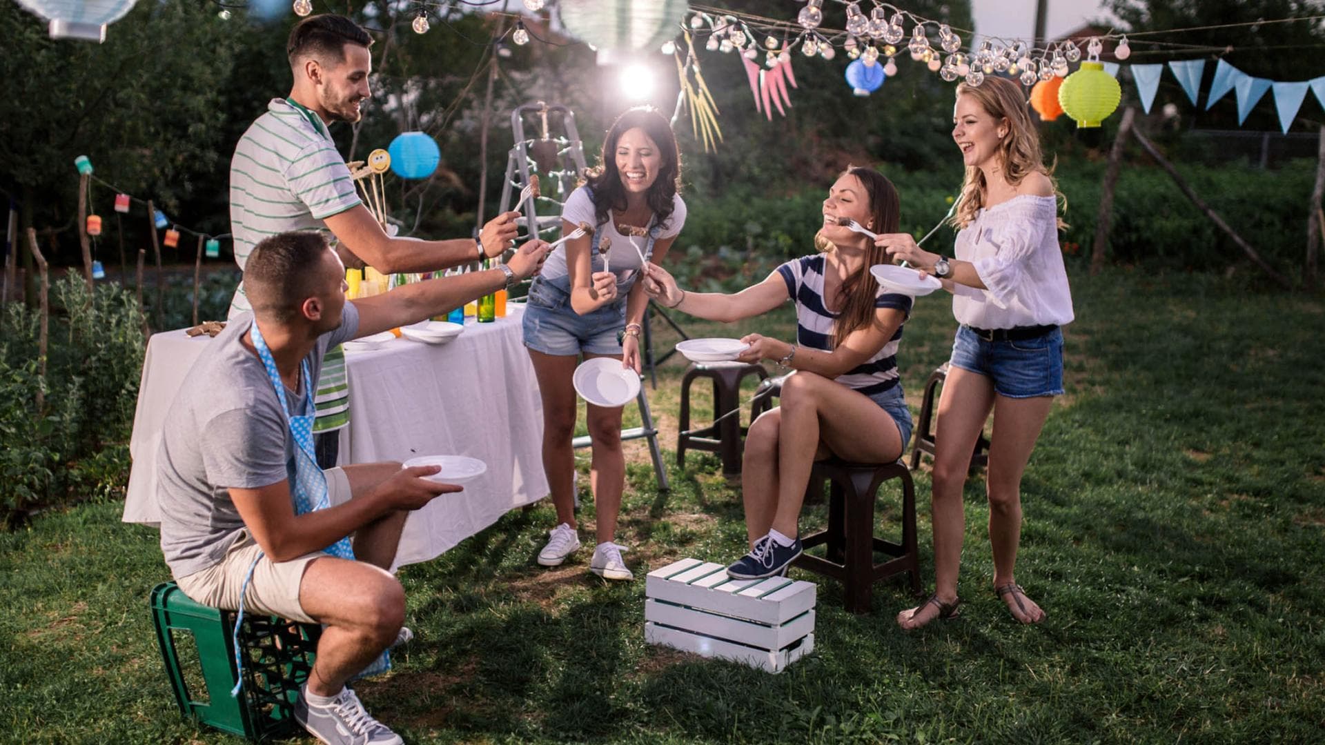 Sicherheit Gartenparty q