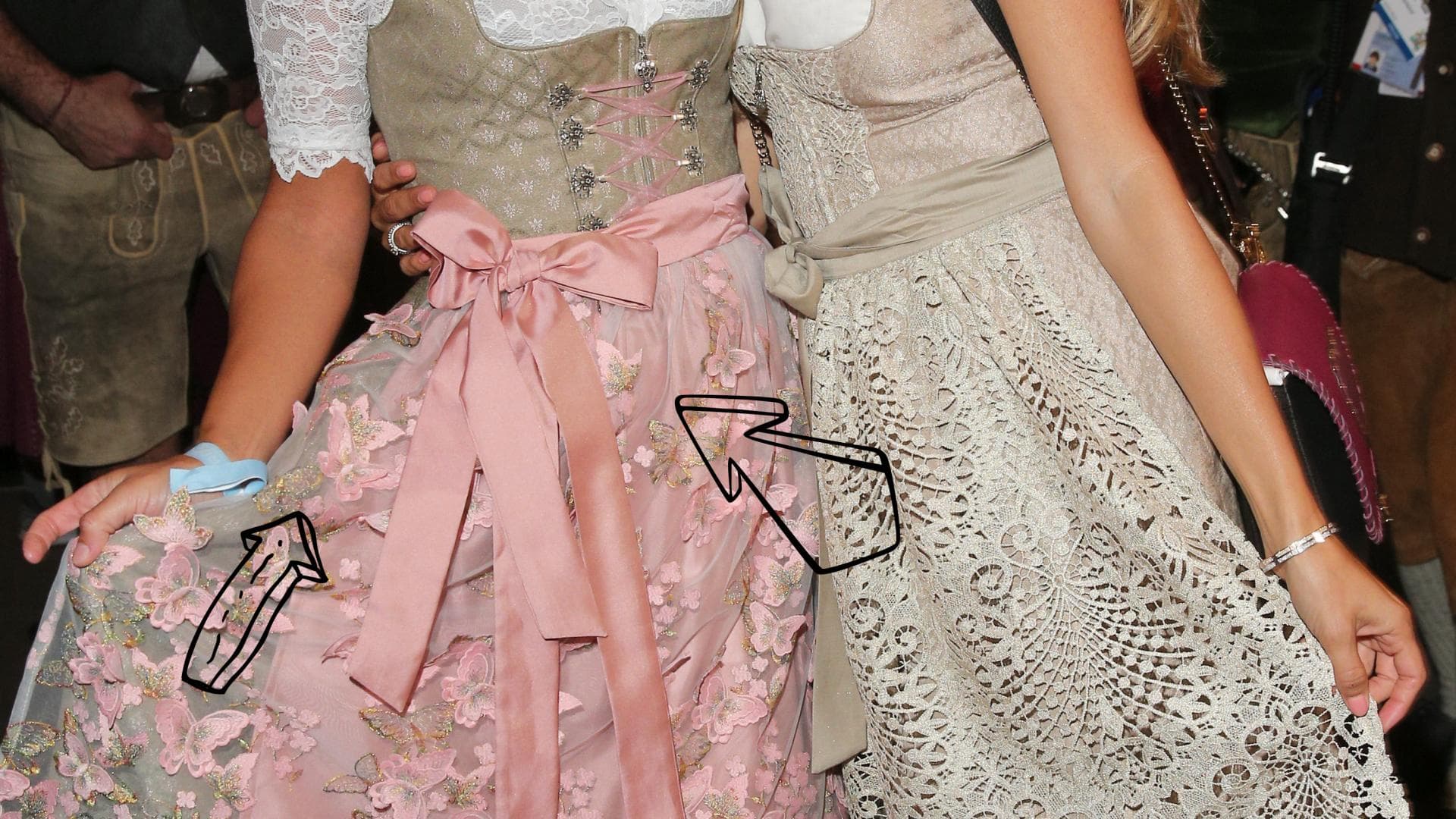 dirndl-schleife quer