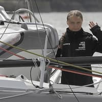 Greta Thunberg Rückreise nach Europa Greta Thunberg auf Segelboot