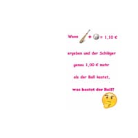 Schlaeger Ball Rätsel