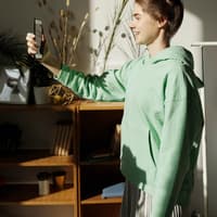 Mädchen mit Handy Mädchen mit Handy