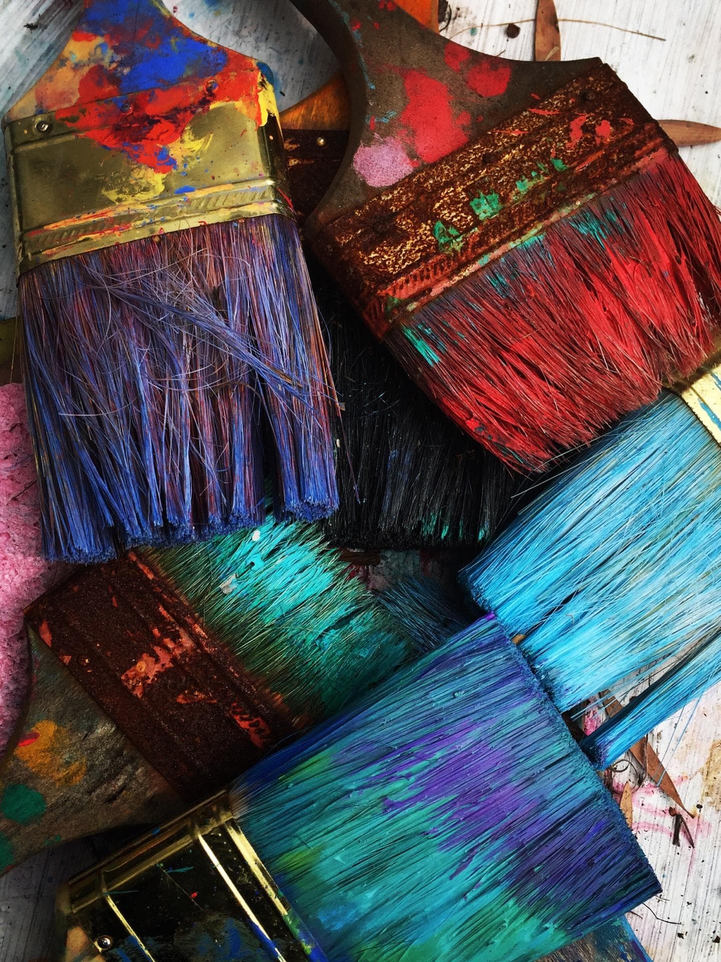 bunte Malerpinsel