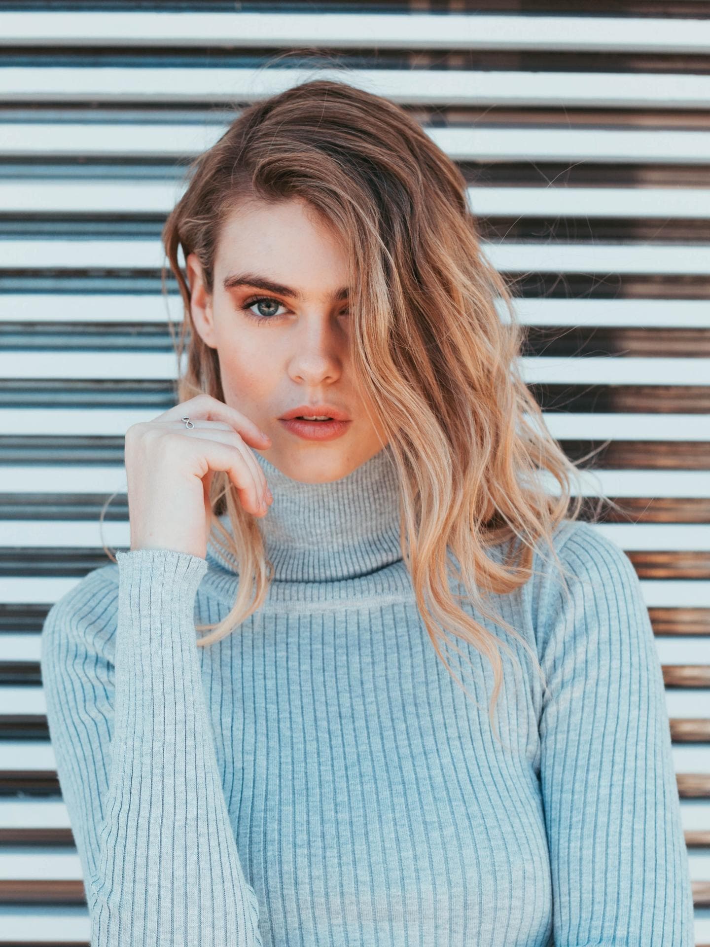 Beachwaves Mädchen mit Beachwaves