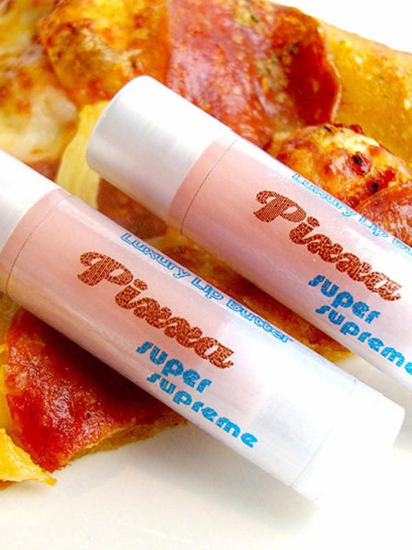 Lippenbalsam mit Pizza-Geschmack Lippenbalsam mit Pizza-Geschmack