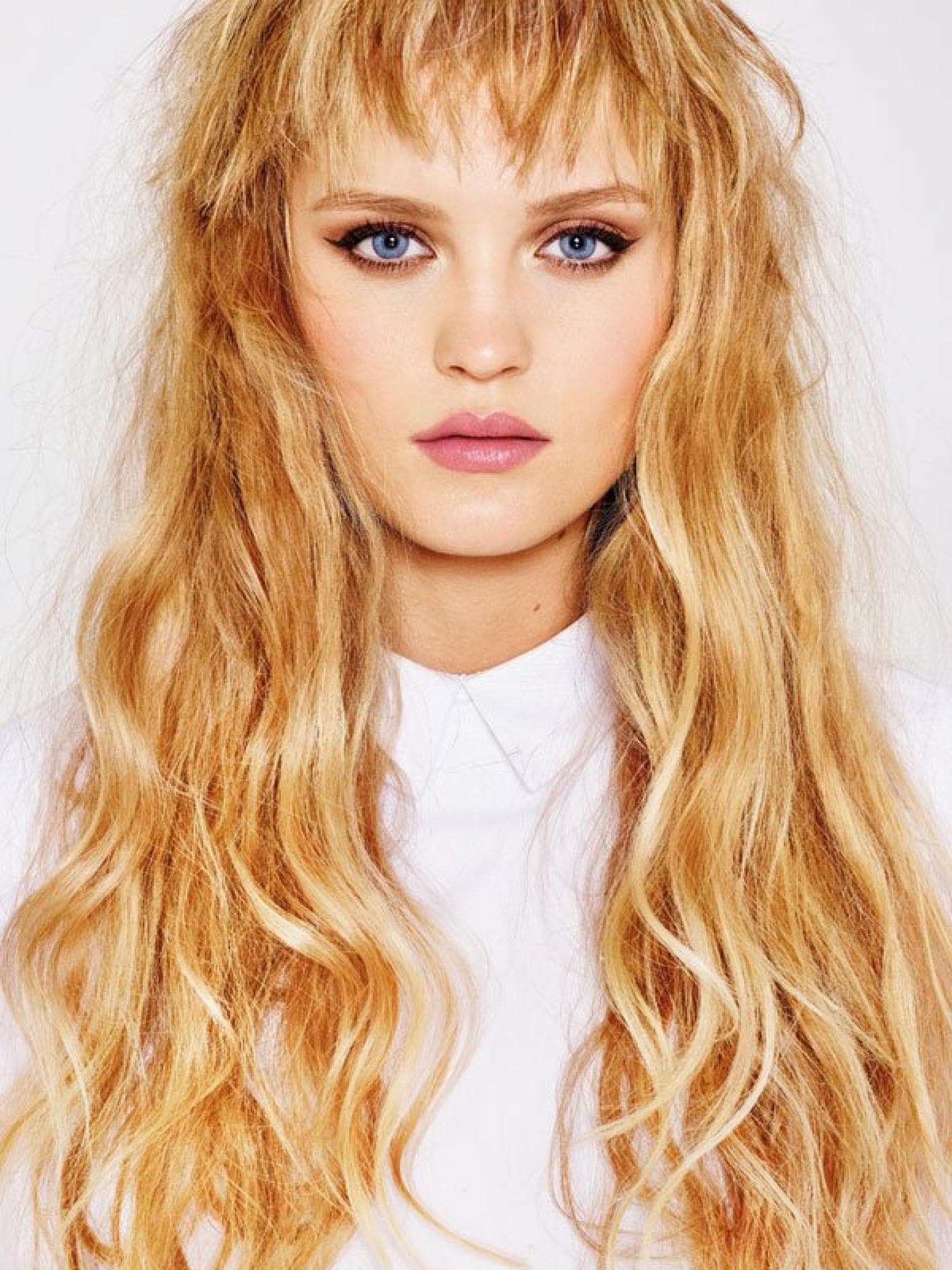 Lange Haare + kurzer Pony