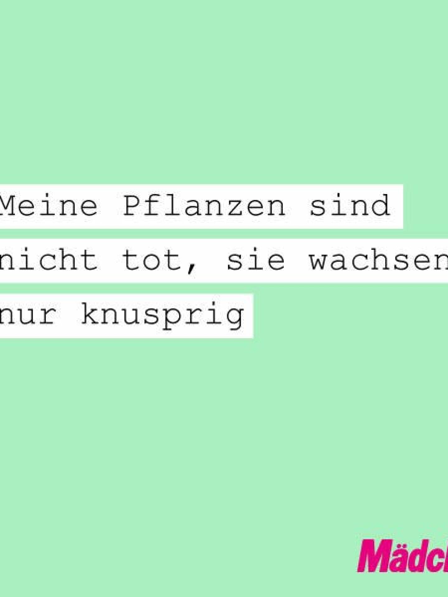 Kein grüner Daumen