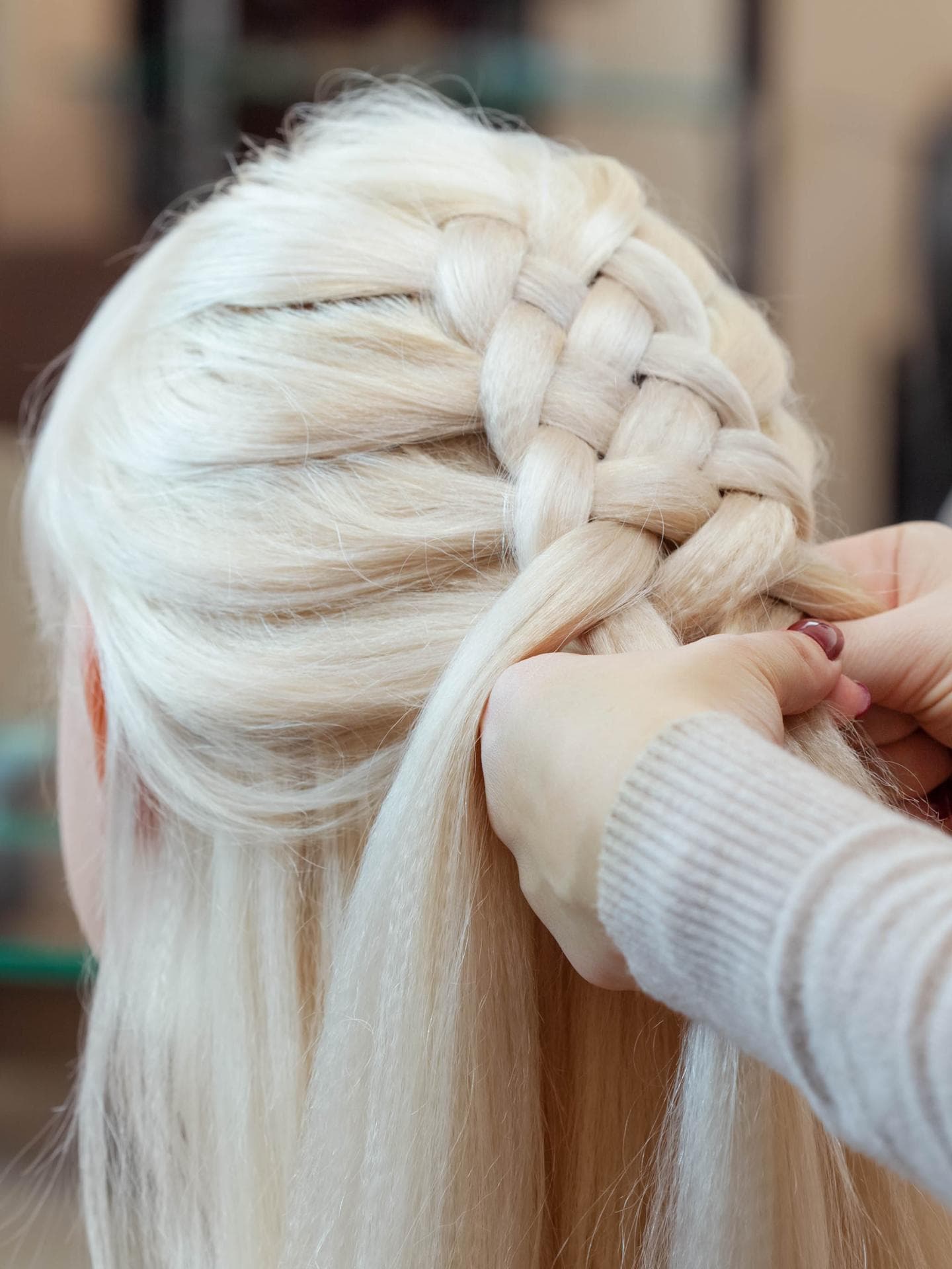 Blondes geflochtenes Haar Blondes geflochtenes Haar