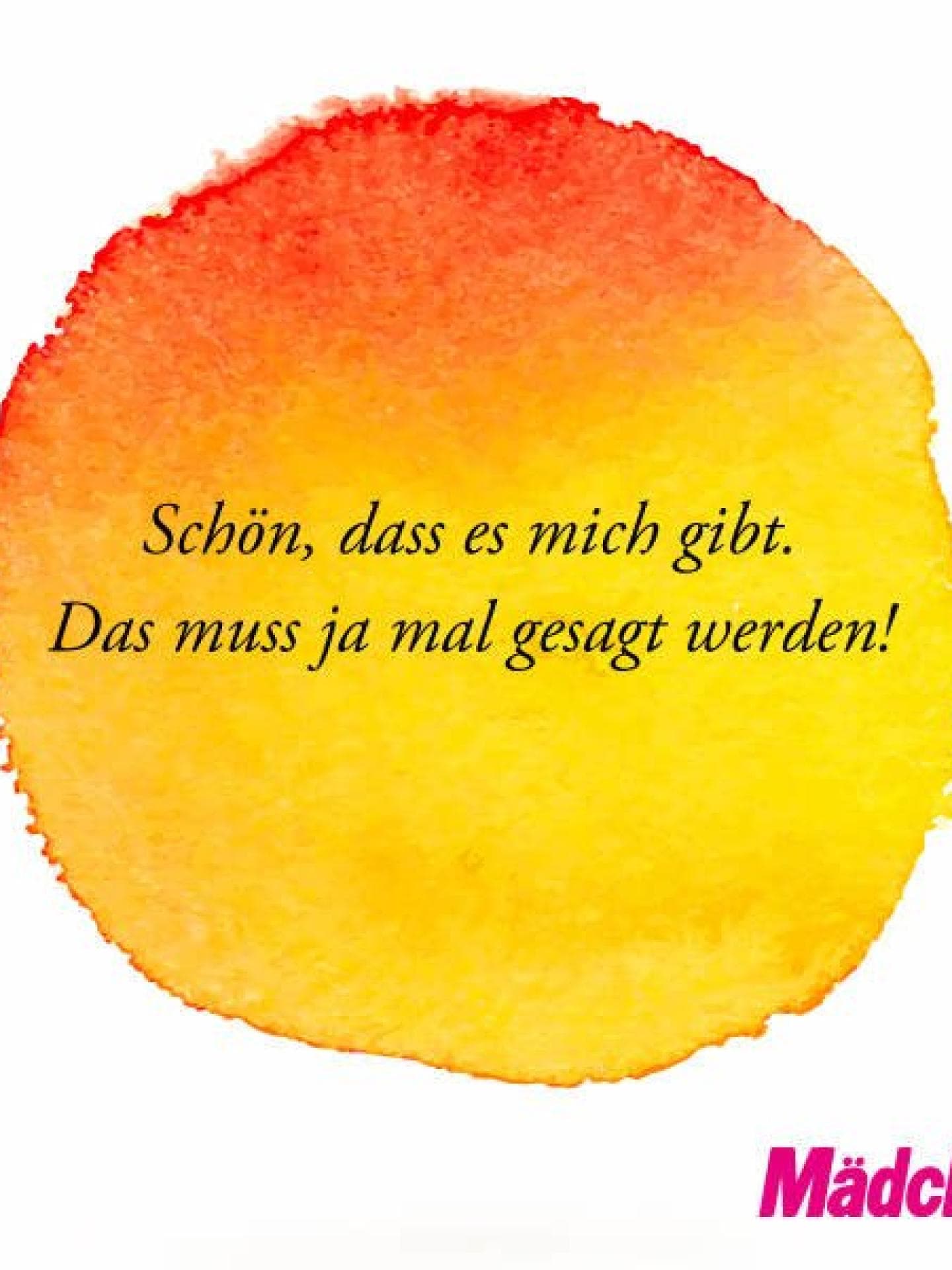Spruch über mich