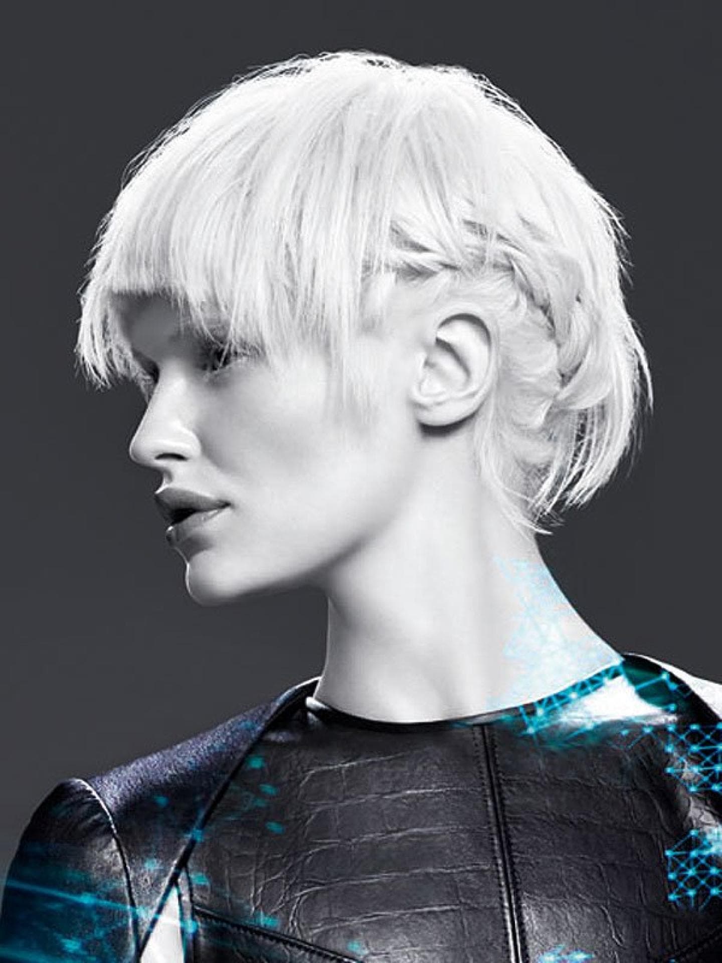 Kurzhaarfrisuren mit Seitenzöpfchen