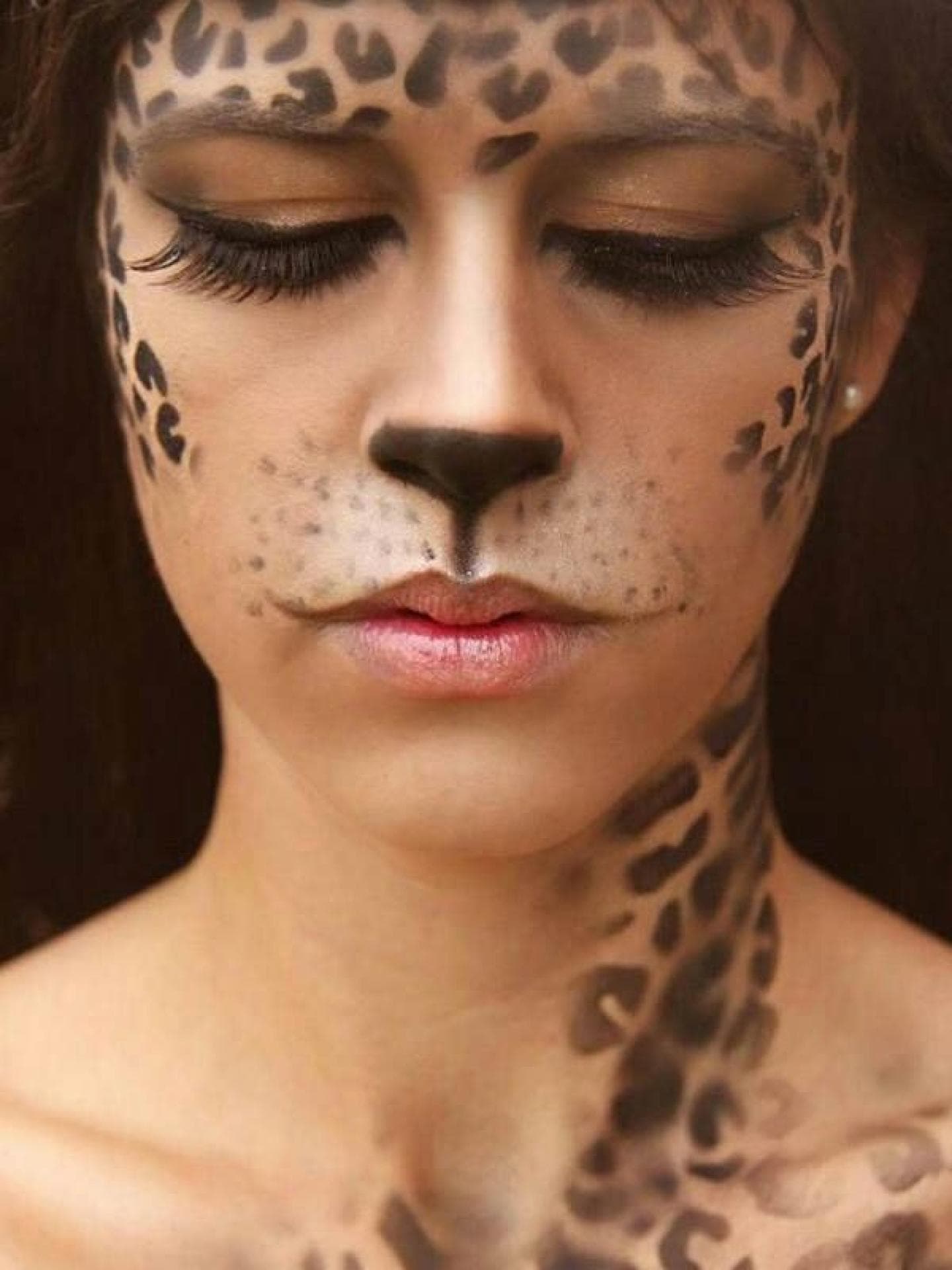Faschingsschminke: Leopard