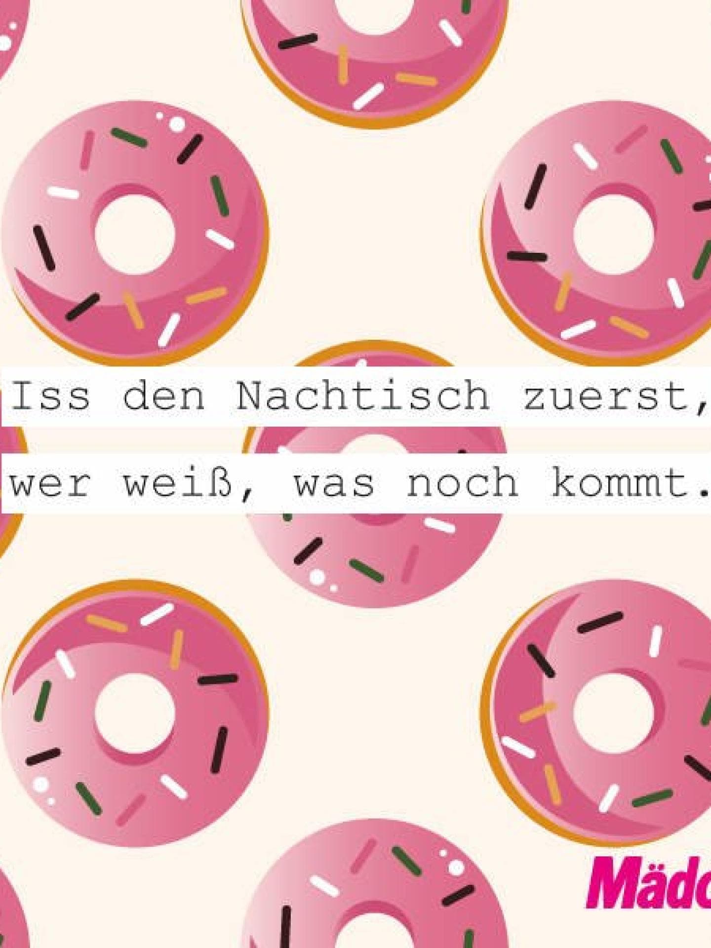 Schöne WhatsApp-Sprüche: Nachtisch