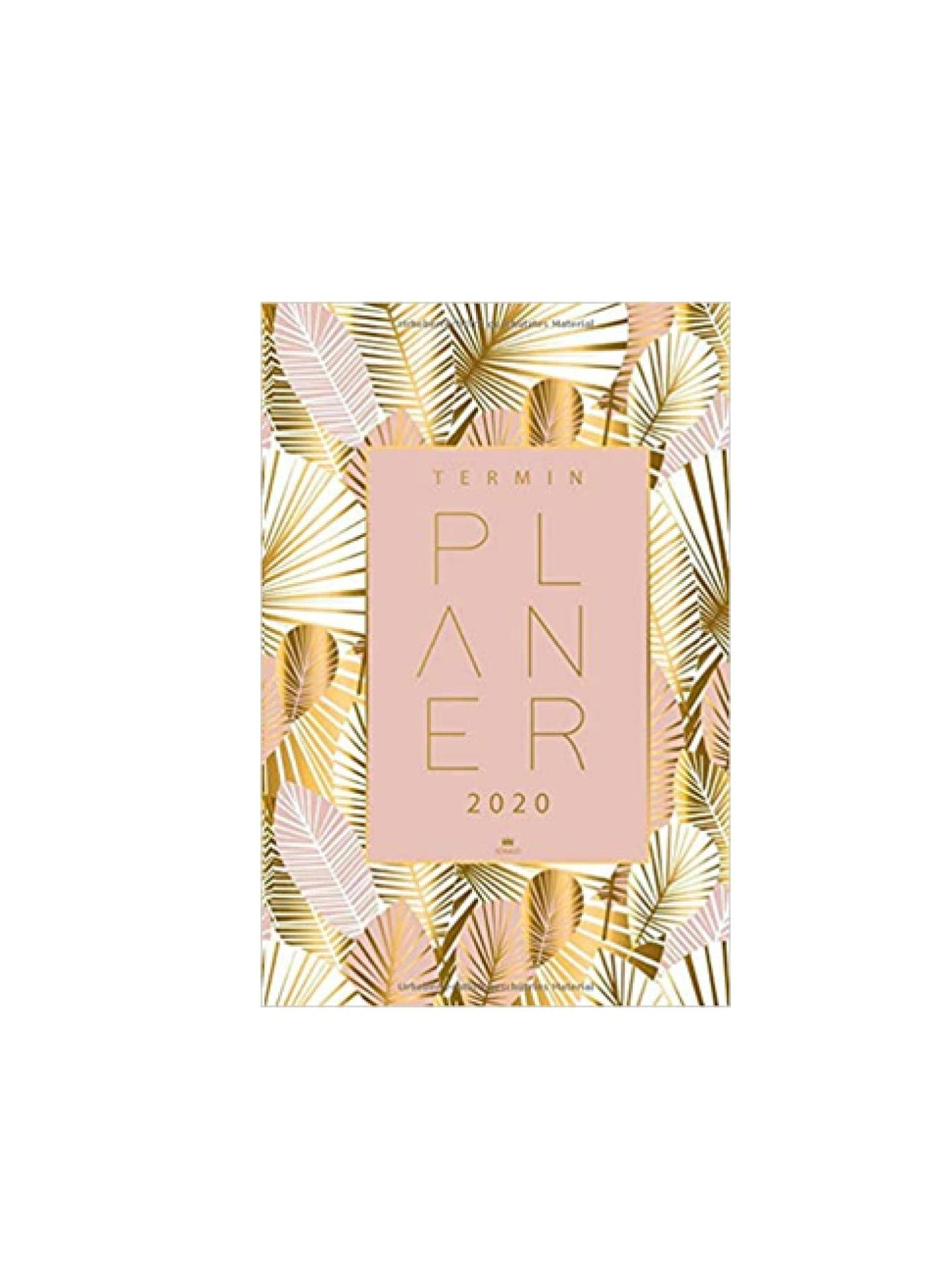 terminplaner 2020 rosa gold muster 