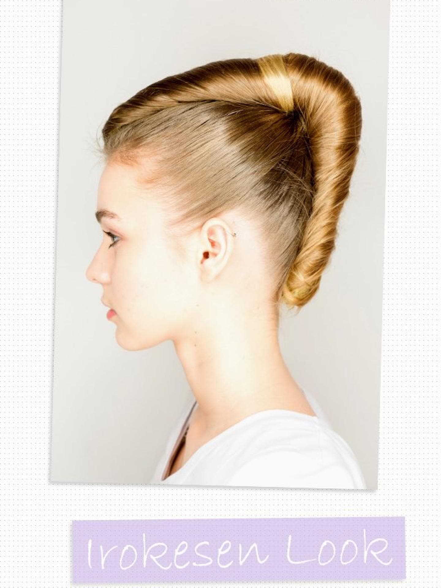 Hochsteckfrisuren selber machen: Irokesen Look