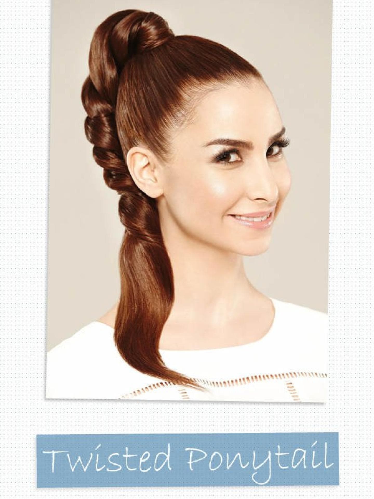 Hochsteckfrisuren selber machen: Twisted Ponytail