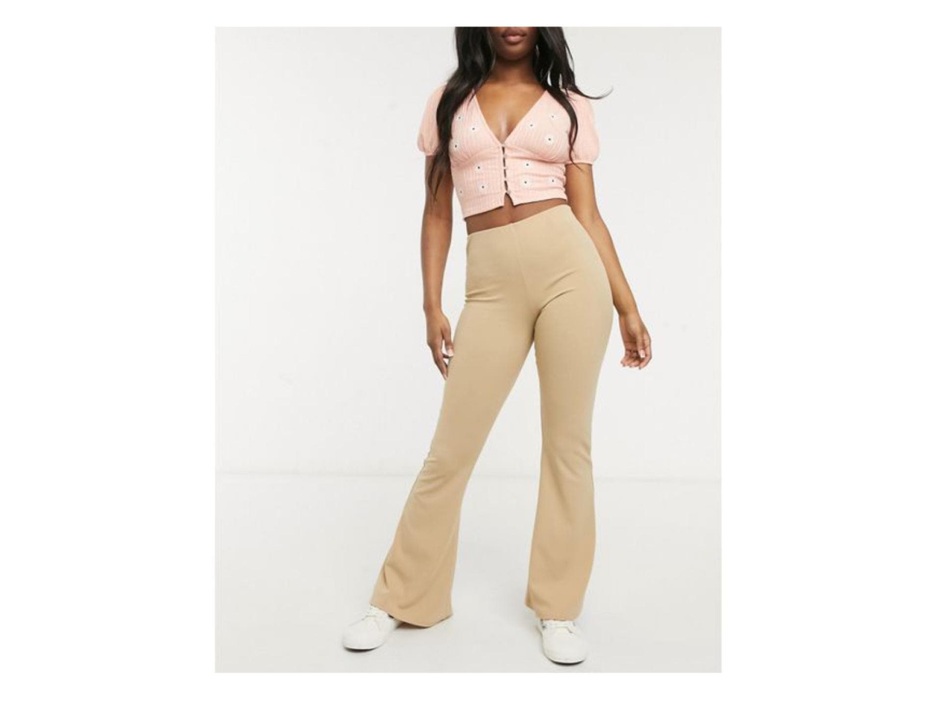 Schlaghose Beige 
