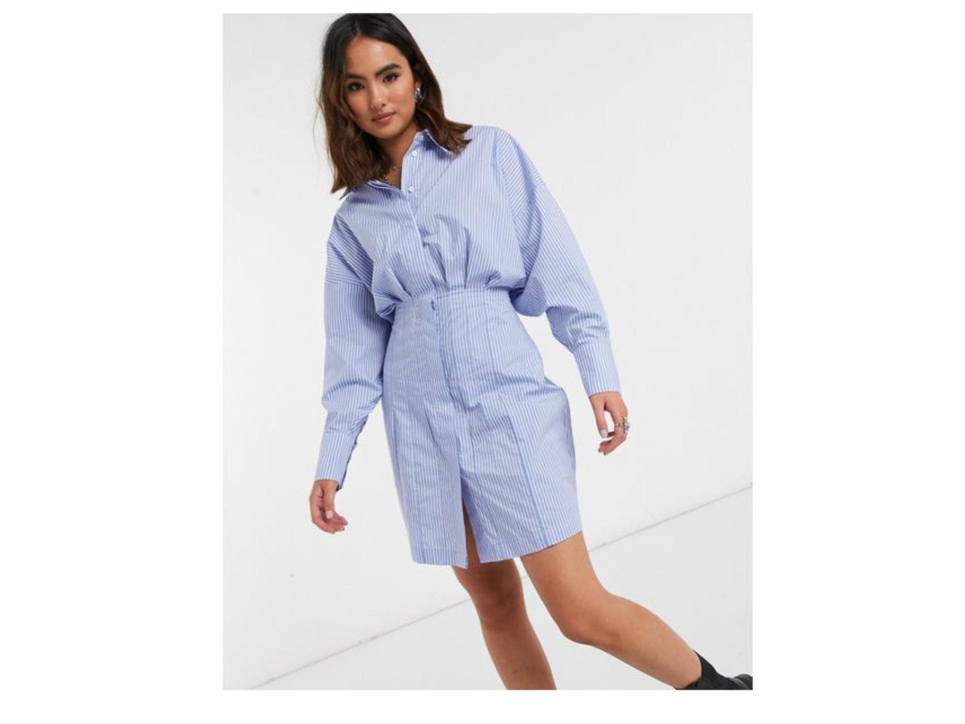 Hemdblusenkleid Asos kariert 