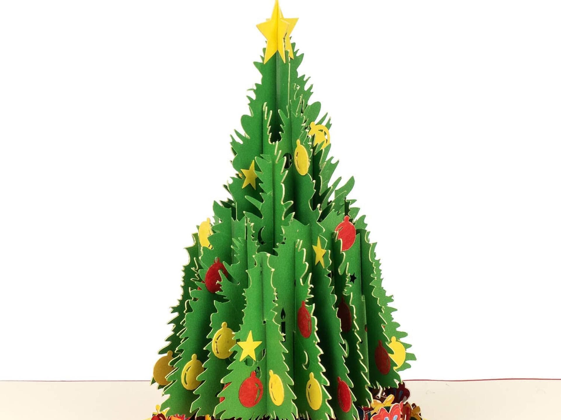 Paper Crush Tannenbaum Karte