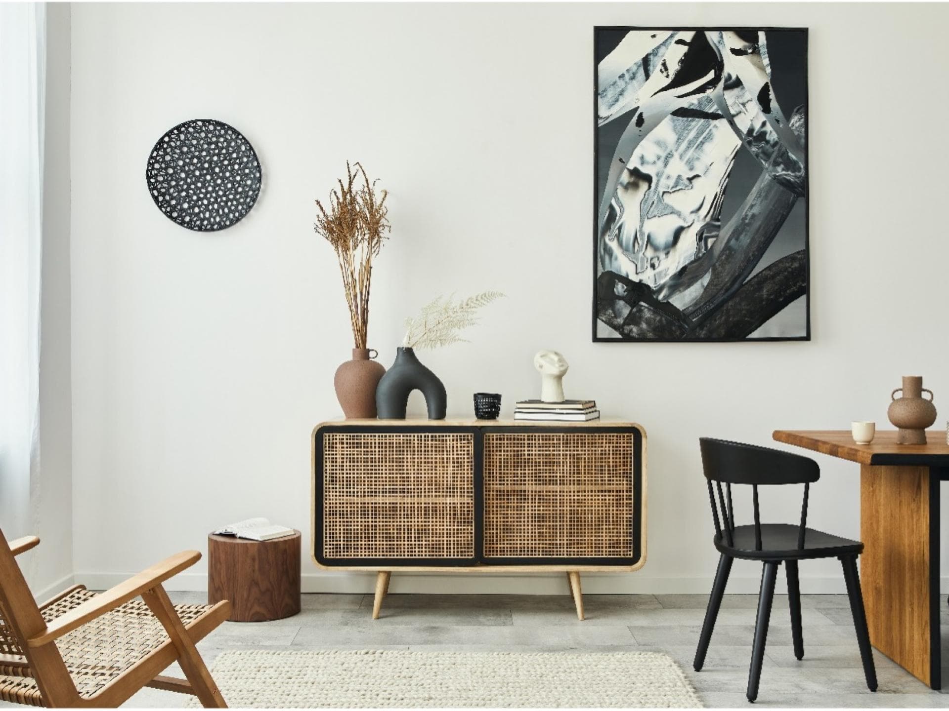 Schrank im Rattanstyle 