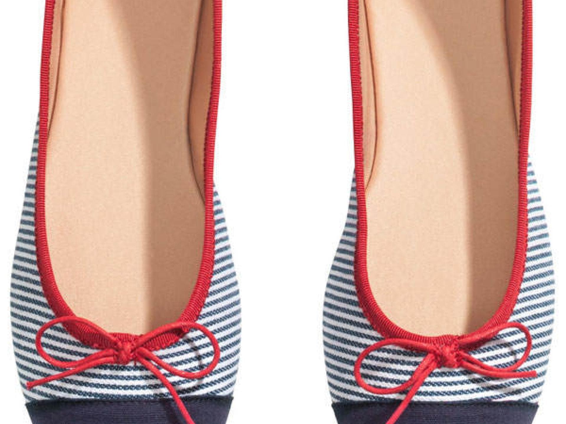 Streifen-Ballerinas von H&M