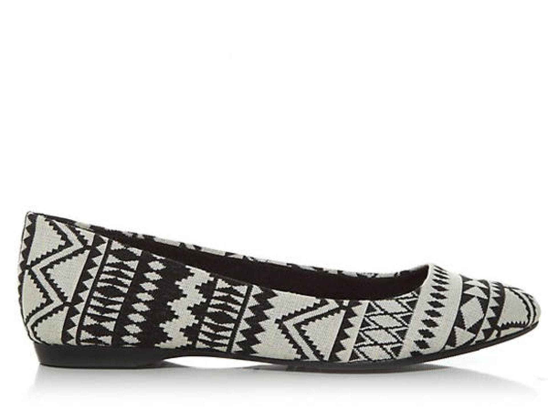 Schwarz-Weiße Ballerinas von New Look