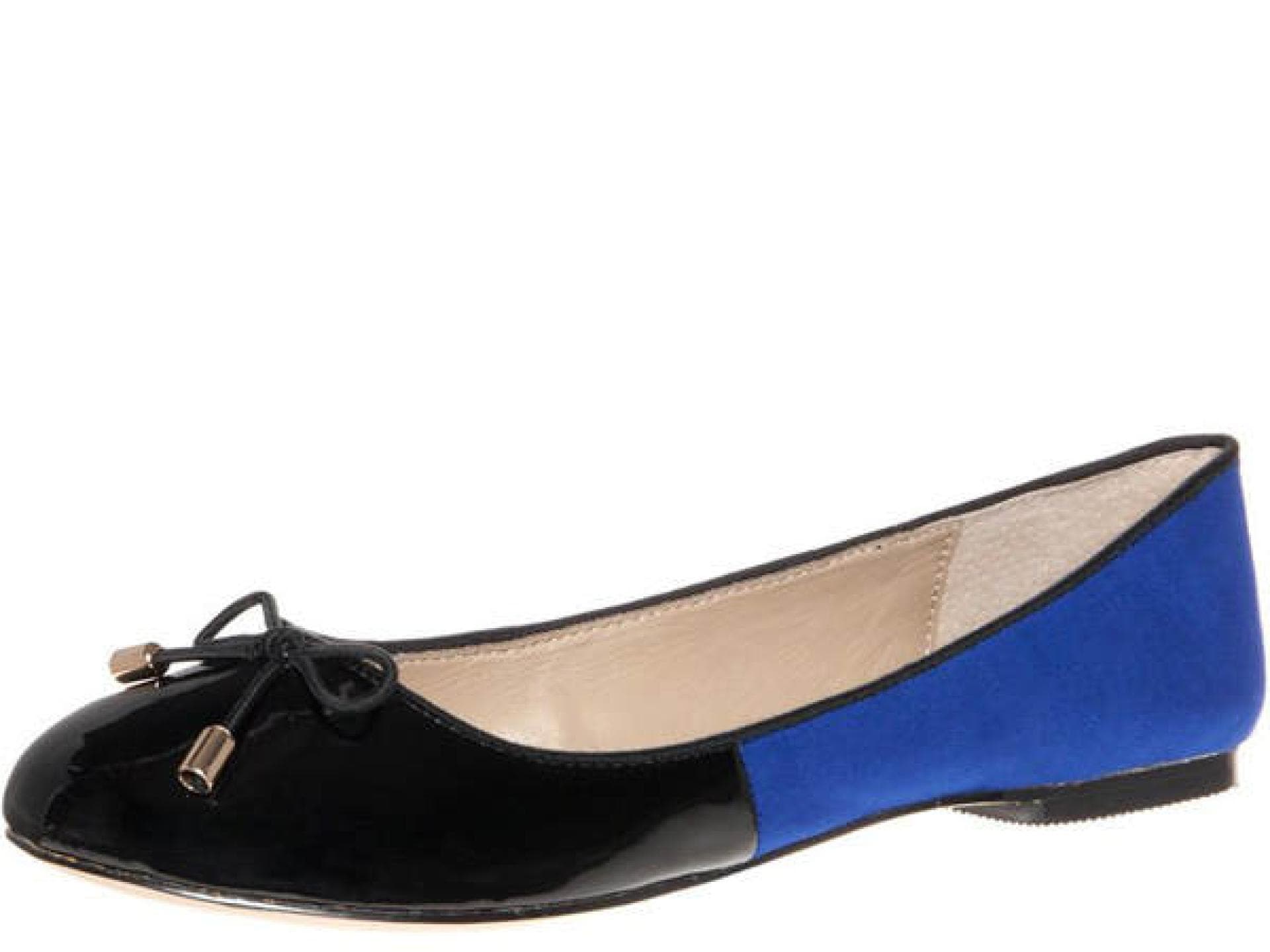 Königsblaue Ballerinas mit schwarzen Details von Buffalo