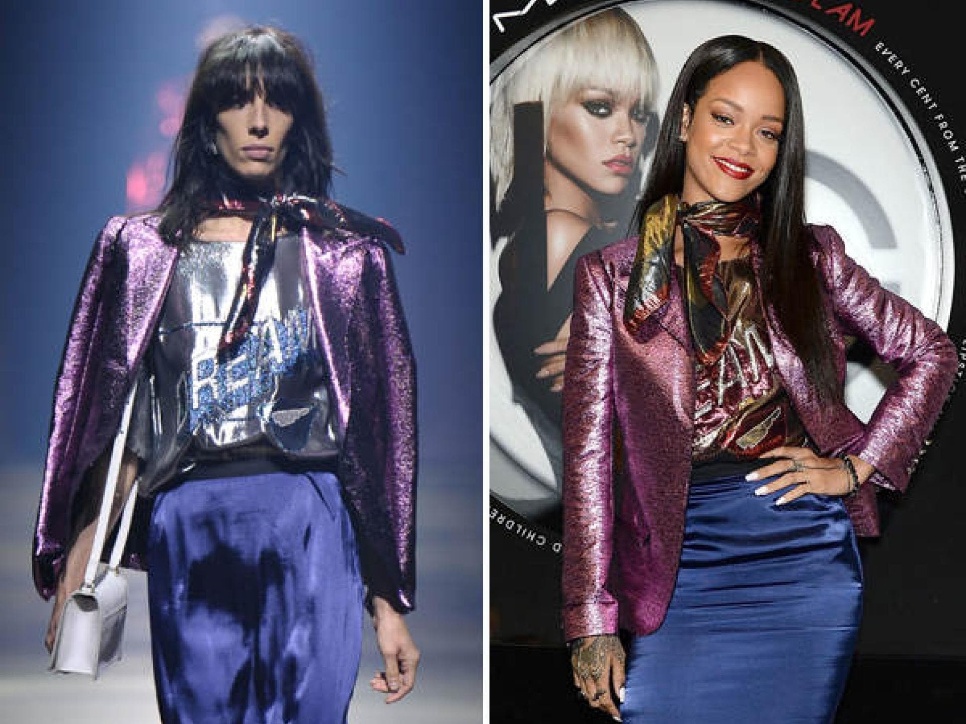 Rihanna in Lanvin
