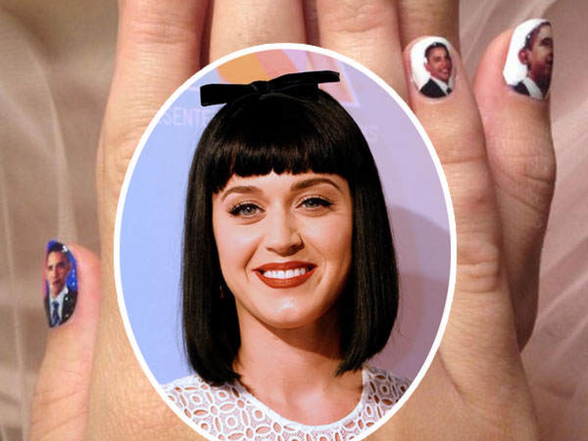 Katy Perry Nägel: Obama