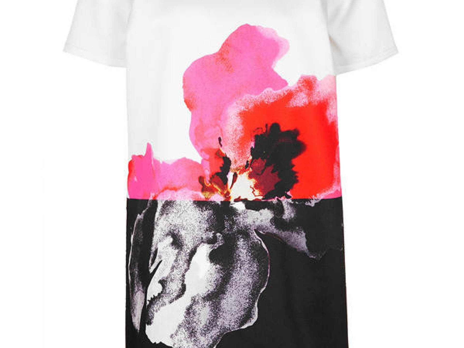 Kleid von Topshop mit Mohnblumen-Print