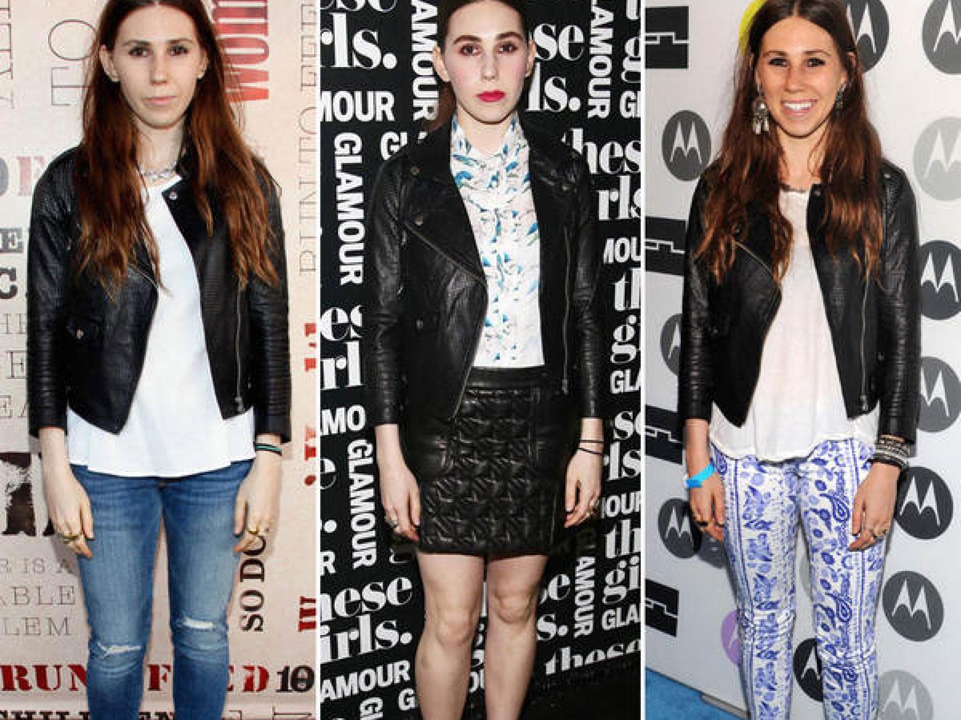Zosia Mamet: Lederjacke