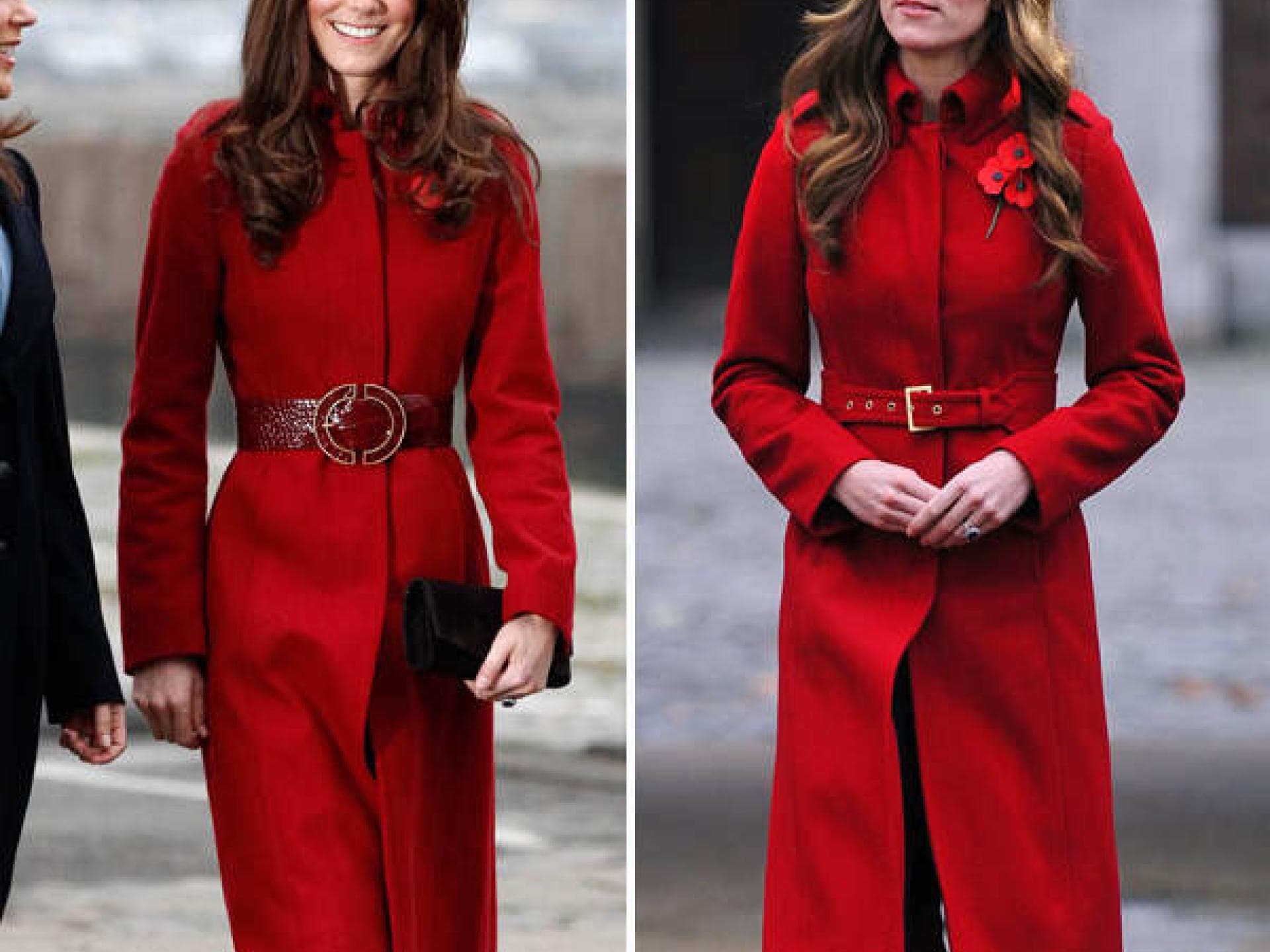 Kate Middleton: Roter Mantel