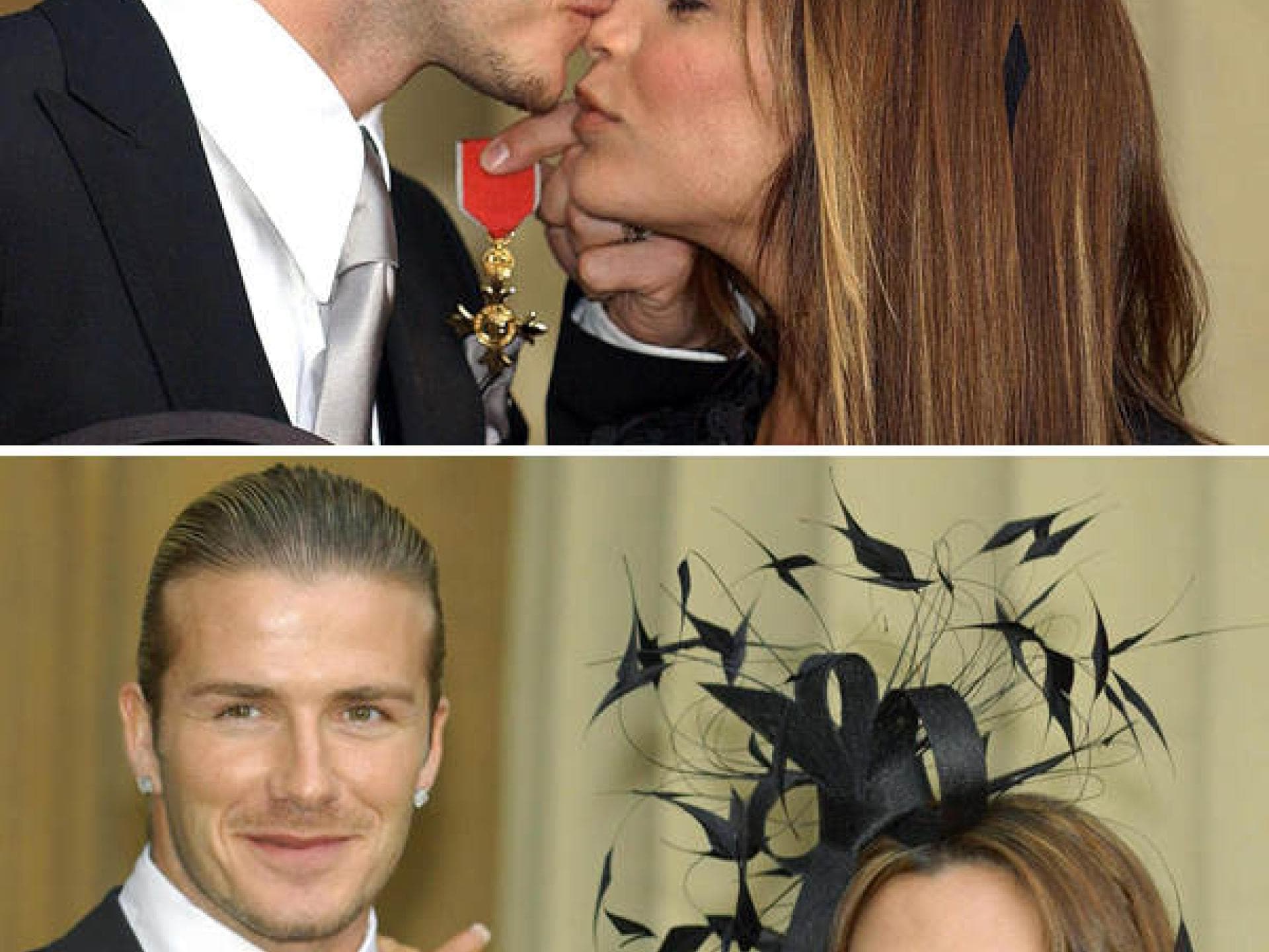 David Beckham mit langen Haaren David Beckham mit langen Haaren