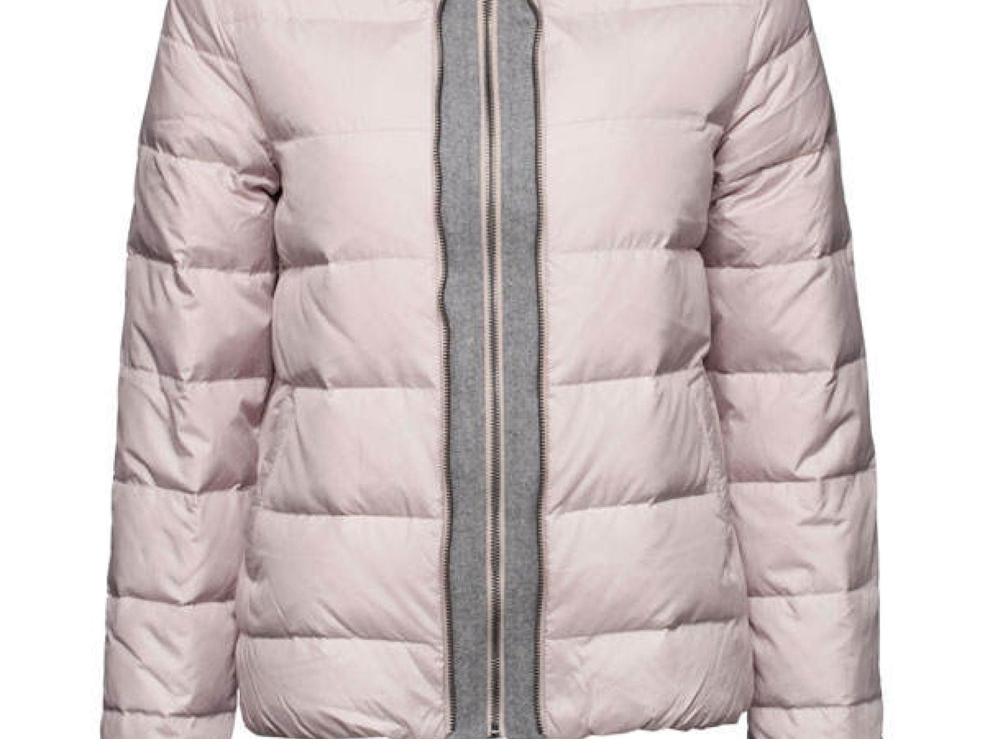 Rosa-Graue Daunenjacke von New Yorker