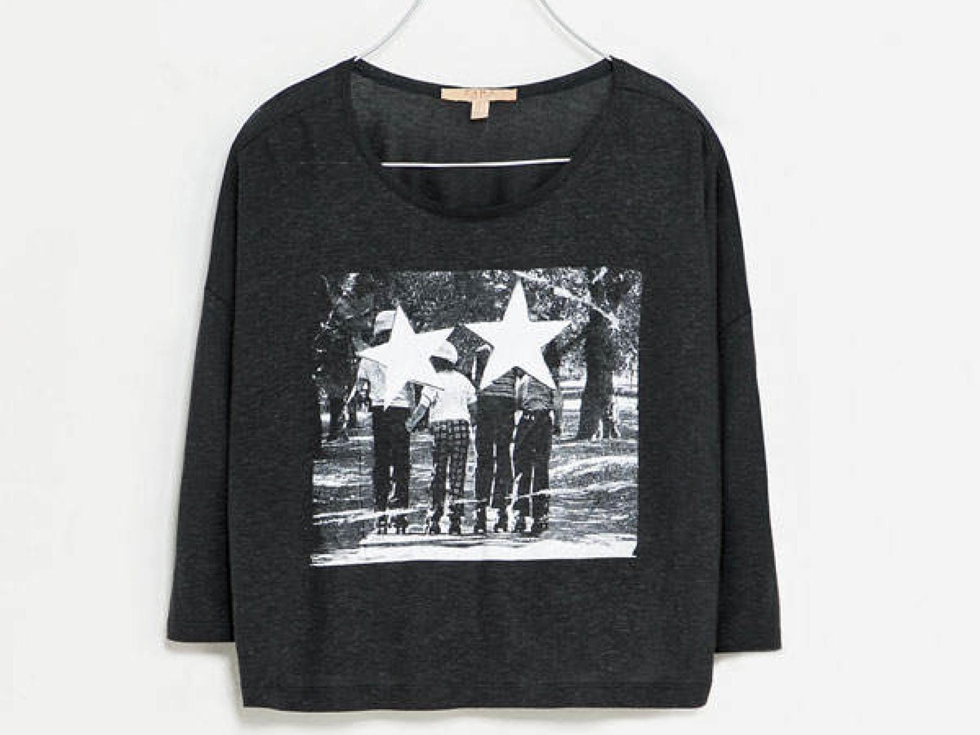 Shirt mit Fotoprint von Zara