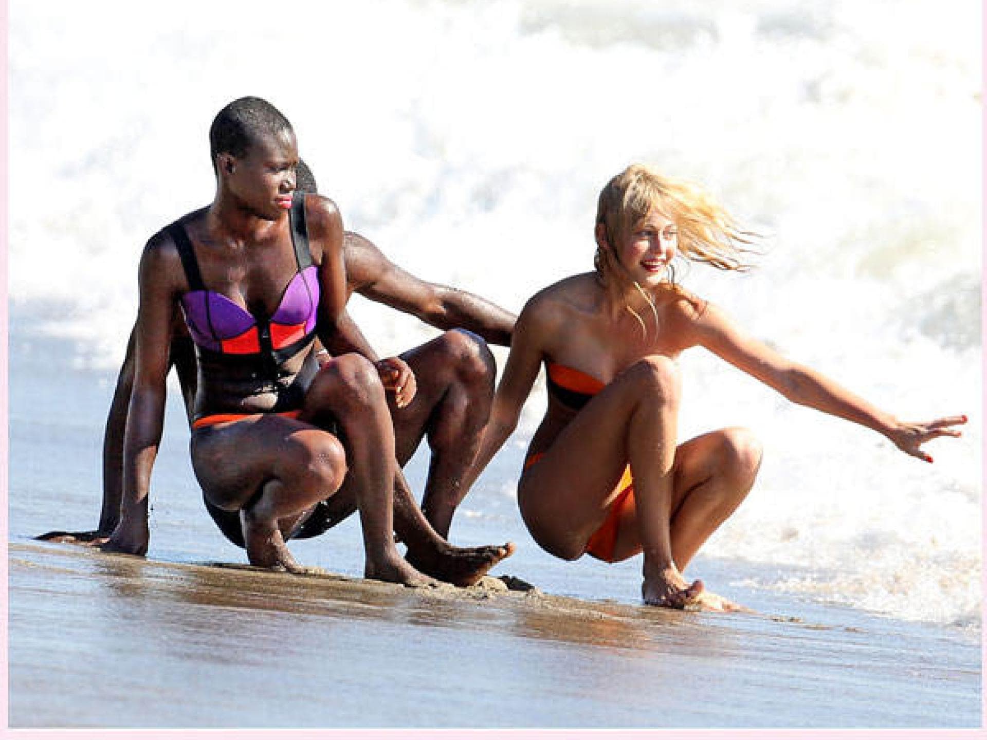 GNTM 2014: Surf-Übung am Strand