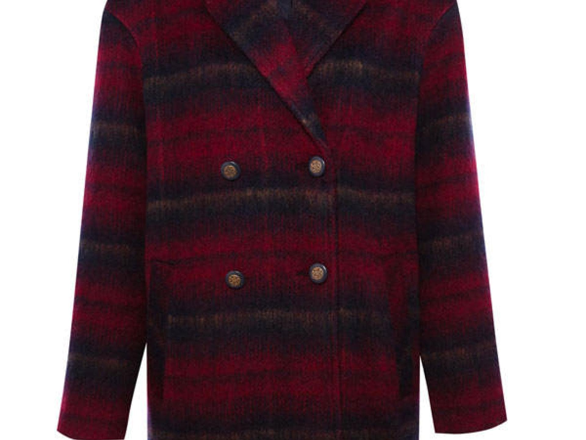 Karierter Mantel von Pull & Bear