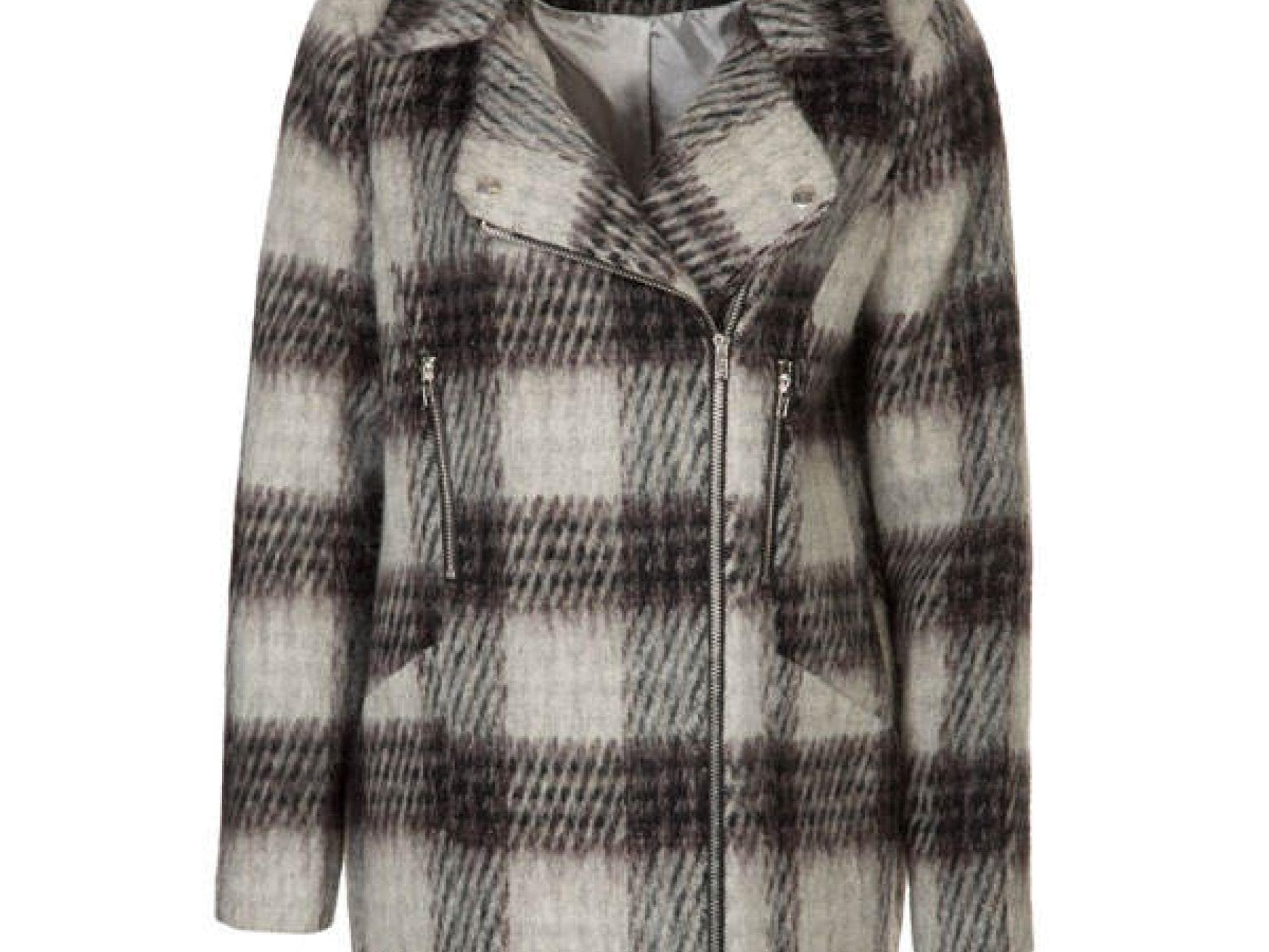 Mantel mit großen Karos von Warehouse