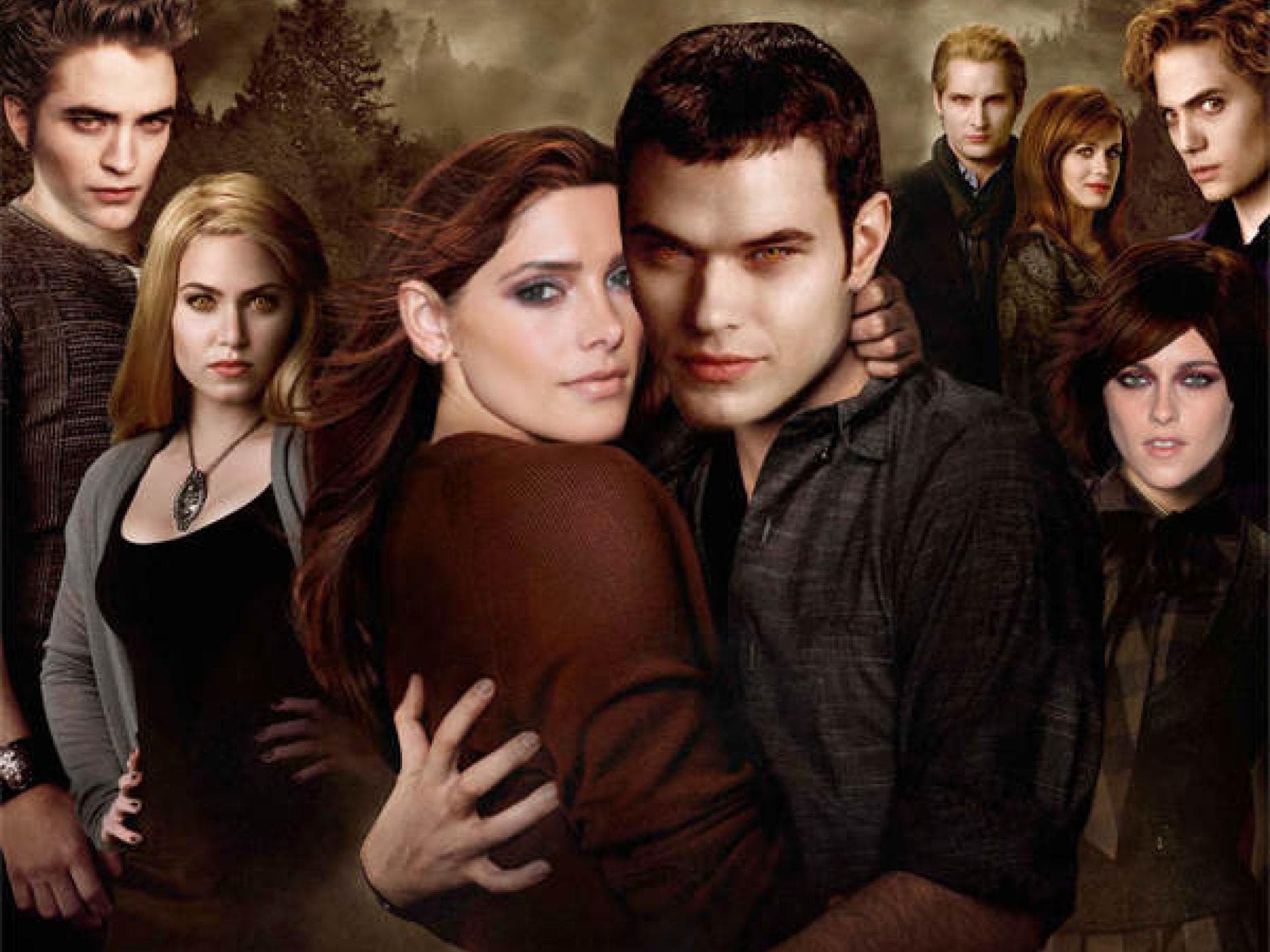 Ashley Greene und Kellan Lutz als Bella und Edward