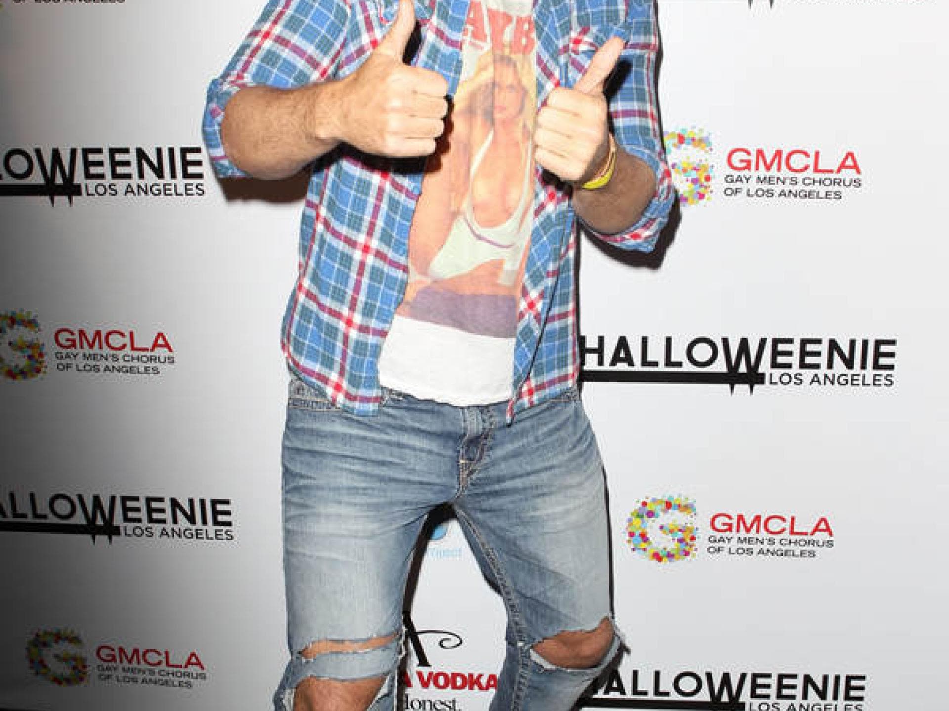 Lance Bass im "Wayne's World" Look