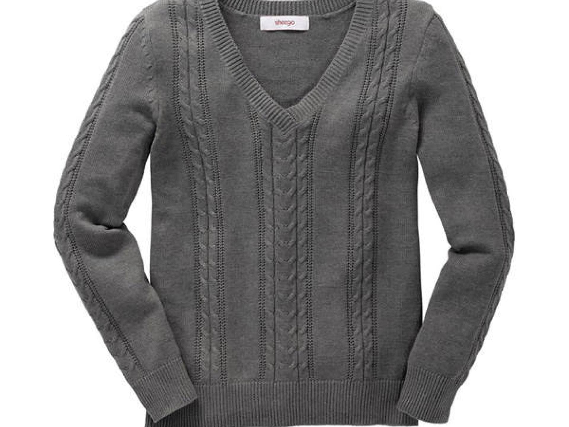 Pullover mit V-Ausschnitt von Sheego