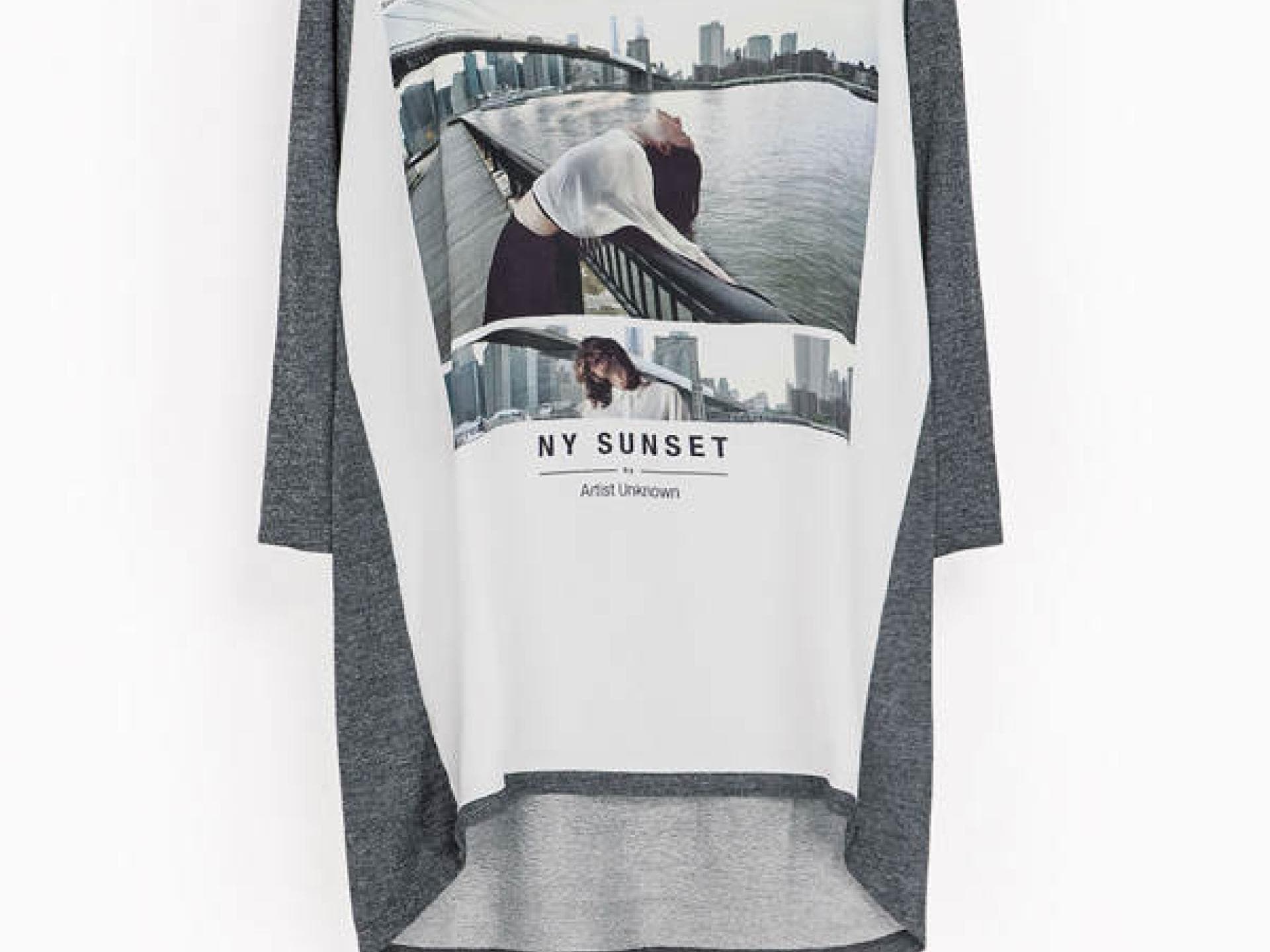 Shirt mit Photo-Print von Zara