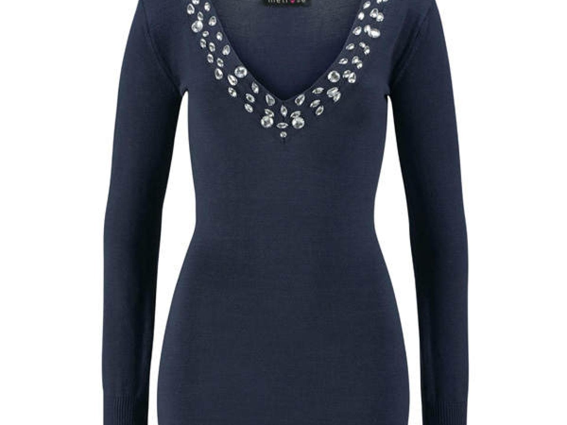 Strickkleid von Melrose mit Schmucksteinen