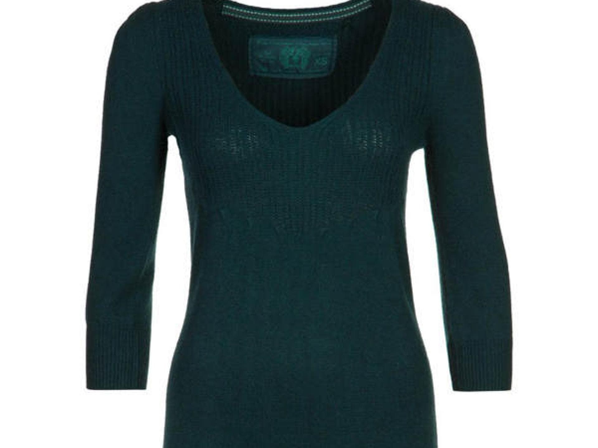 Strickkleid in Dunkelgrün von Esprit