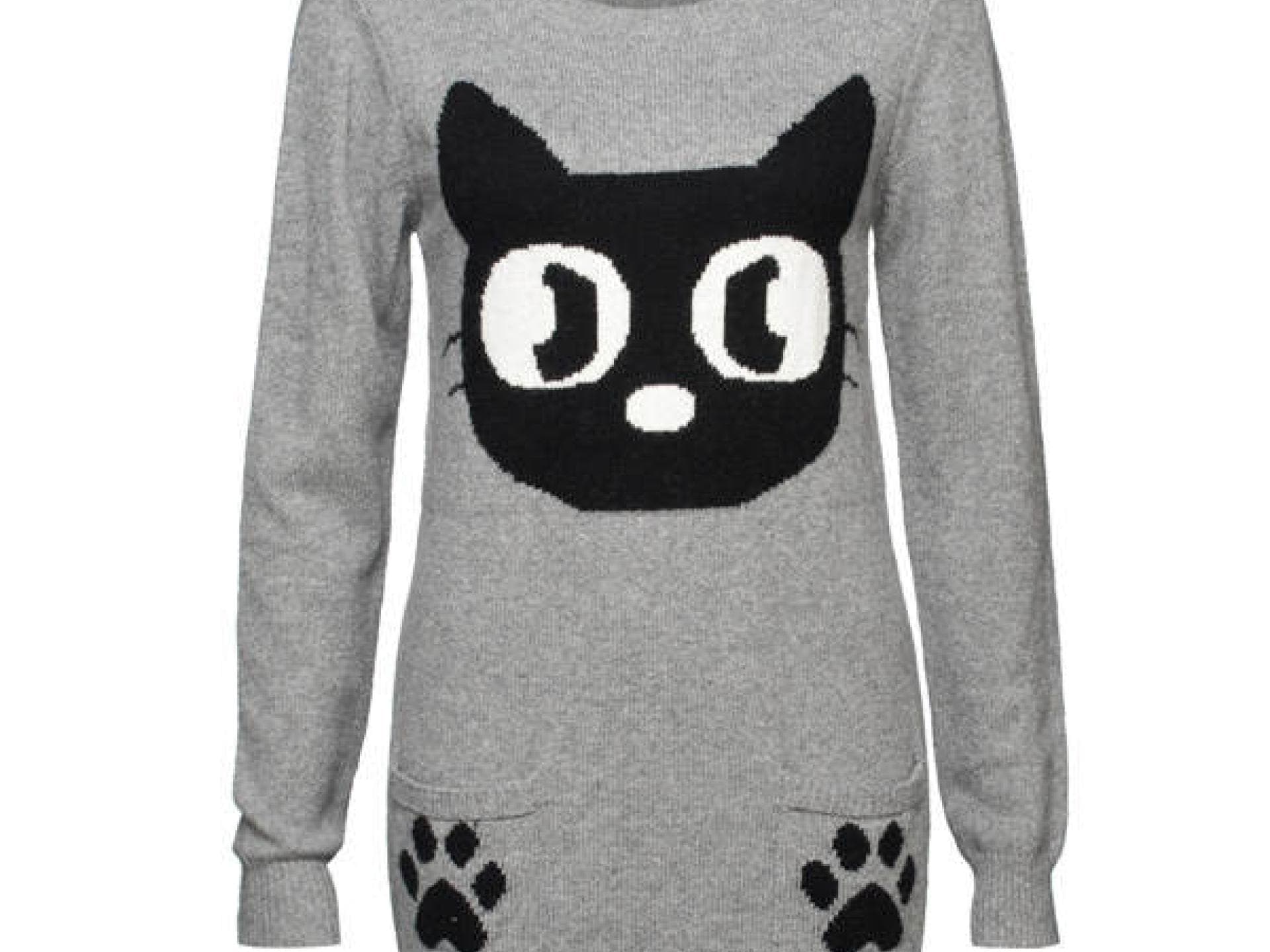 Strickkleid mit Katze von New Yorker